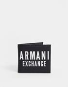 Armani Exchange Logo Card Wallet In Black