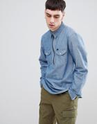 Lee Half Zip Shirt-blue