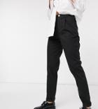 Asos Design Tall Hourglass Chino Pants In Black