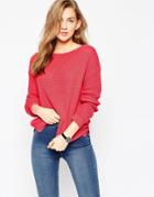 Asos Ultimate Chunky Sweater - Dark Pink