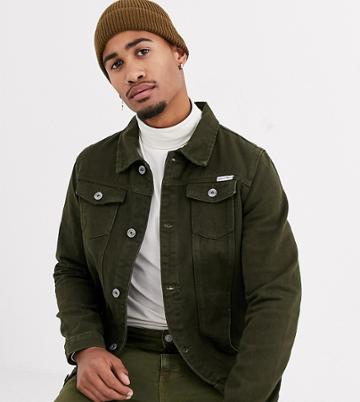 Liquor N Poker Khaki Denim Jacket-green