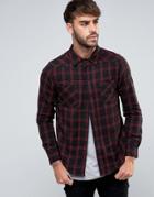 Another Influence Checked Shirt - Black
