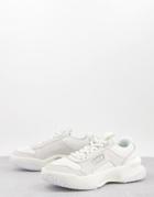 Lacoste Ace Lift Chunky Sneakers In Off White