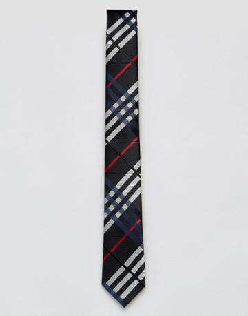 7x Check Tie - Navy