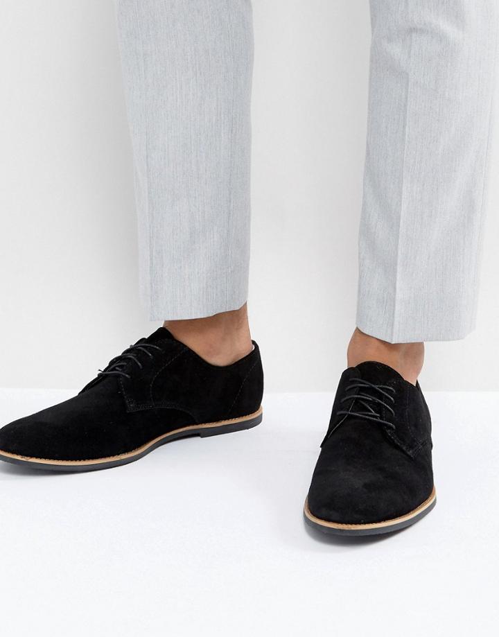 Zign Suede Shoes In Black - Black