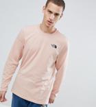 The North Face Exclusive To Asos Long Sleeve Easy T-shirt In Pink - Pink