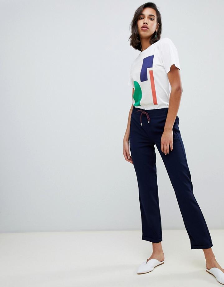 Vero Moda Drawstring Relaxed Pants - Navy