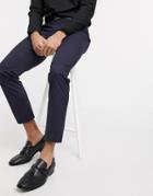 Selected Homme Suit Pants With Stretch In Slim Fit Navy