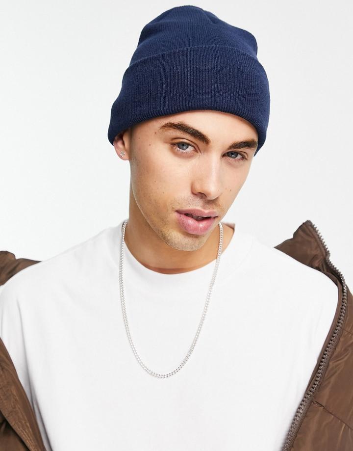 Svnx Fisherman Beanie Hat In Navy