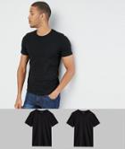 Jack & Jones Premium 2 Pack T-shirt In Black - Multi