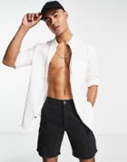 French Connection Linen Slim Fit Shirt-white