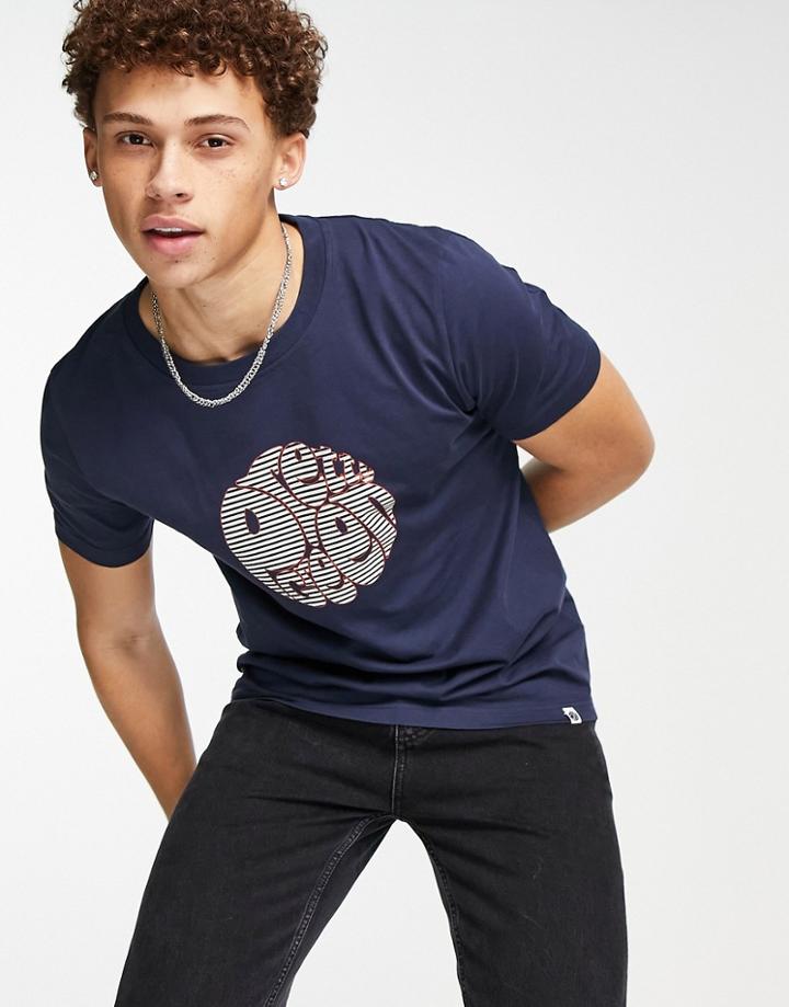 Pretty Green Nautical Logo T-shirt In Navy