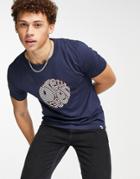 Pretty Green Nautical Logo T-shirt In Navy