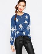 Love Moschino Starburst Sweater - Blue