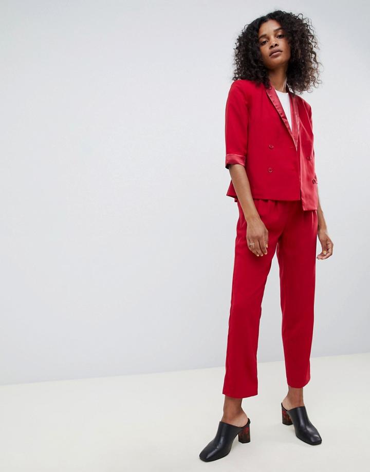 Unique 21 Silky Pants-red