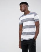 Minimum Cabra Striped T-shirt - White