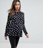 Asos Maternity Swing Top In Polka Dot - Multi