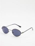 Aj Morgan Unisex Round Sunglasses In Gray-grey