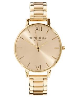 Olivia Burton Big Dial Gold Bracelet Watch - Gold