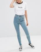 Minkpink High Waisted Skinny Jean - Light Blue