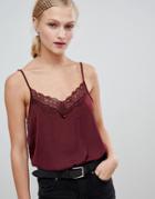 Jdy Lace Cami Top - Red