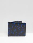 Smith And Canova Wallet In Animal Blue - Black