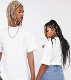 Collusion Unisex T-shirt In White