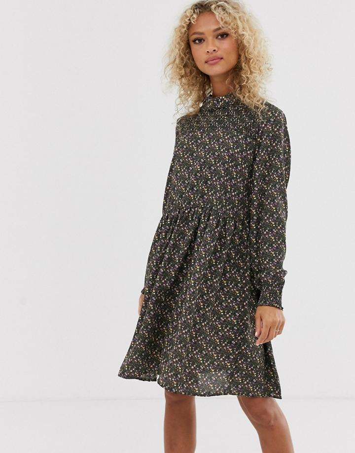 Jdy Nikky Printed Smock Dress-green