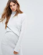 Micha Lounge Pocket Detail Sweater - Gray
