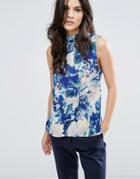 Y.a.s Glaze Floral Sleeveless Top - Multi