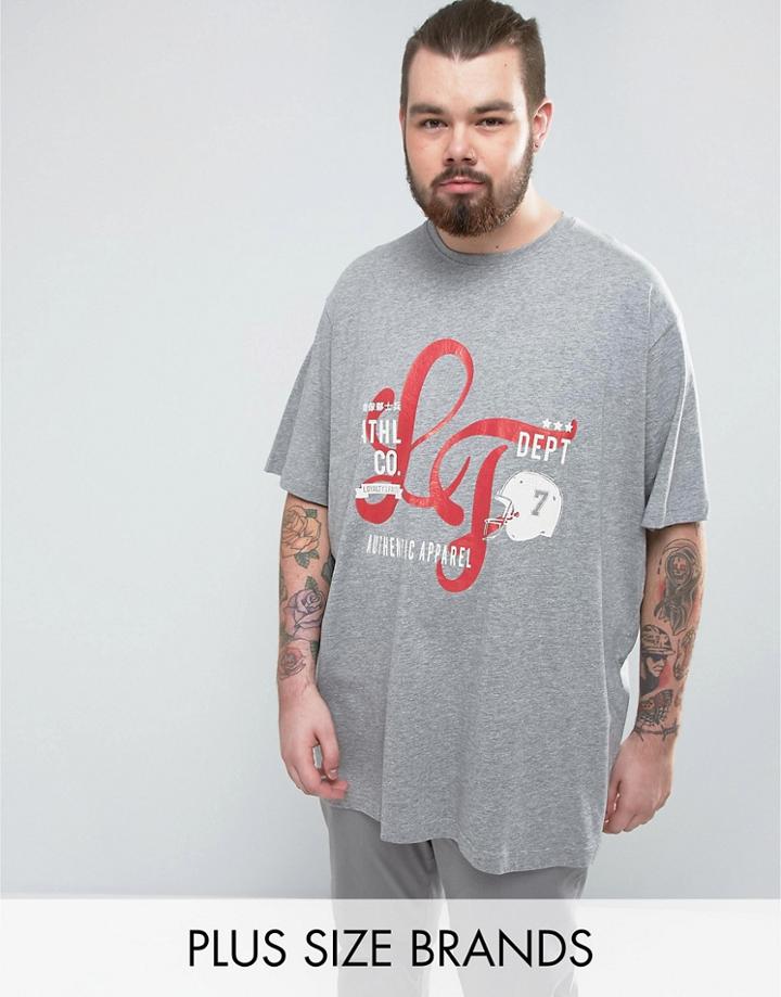 Loyalty And Faith Plus Printed T-shirt - Gray
