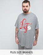 Loyalty And Faith Plus Printed T-shirt - Gray