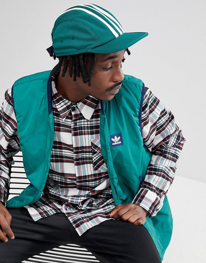 Adidas Skateboarding 4 Panel Cap In Green Ce2606 - Green
