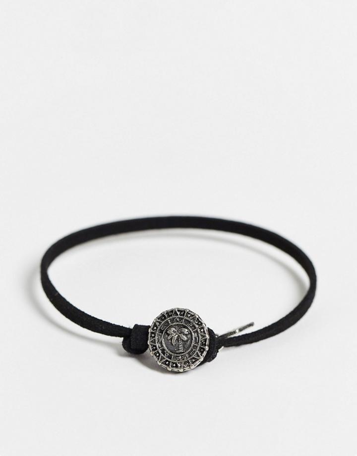 Classics 77 Palm Tree Charm Chain Bracelet In Black