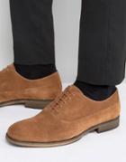 Selected Leather Oxford Shoes - Tan