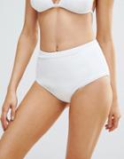 New Look Mix And Match High Waisted Bikini Bottom - White