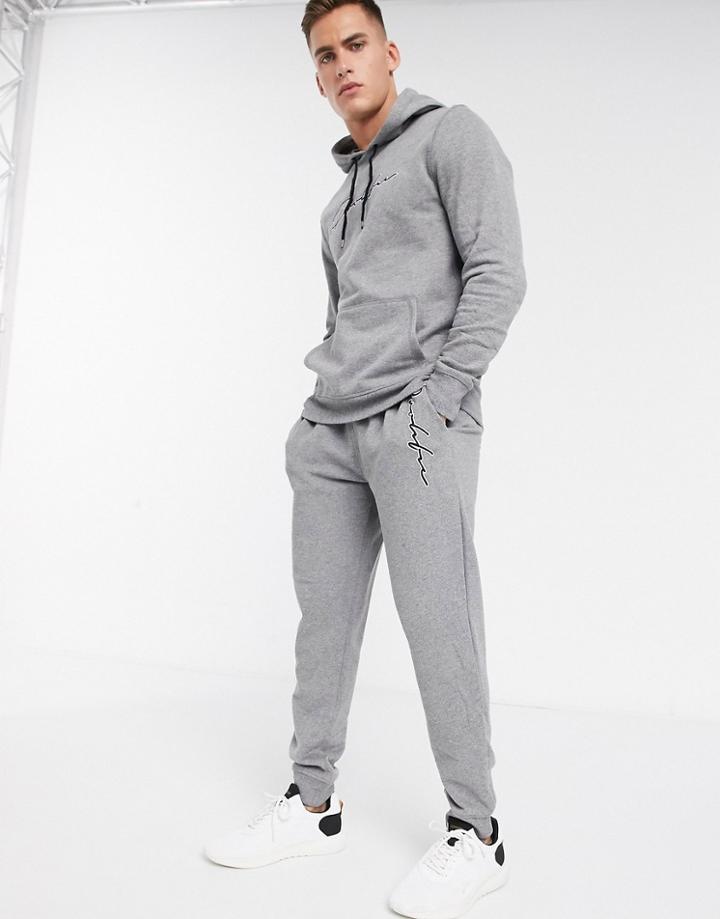 River Island Prolific Sweatpants In Light Gray-grey