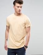 D-struct Distressed Holes Long Line T-shirt - Tan