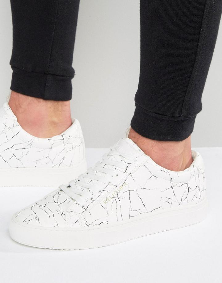 Religion Cracked Print Sneakers - White