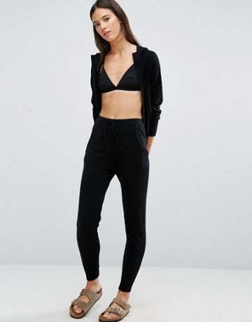 Les 100 Ciels Cashmere Jogger - Black
