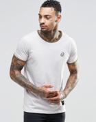 Criminal Damage Ringer T-shirt - Nude