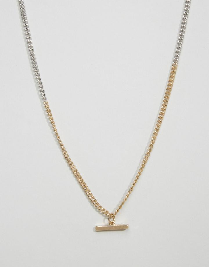 Icon Brand Link Chain Necklace In Silver - Silver