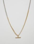 Icon Brand Link Chain Necklace In Silver - Silver