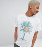 Milk It T-shirt With Tropical Print - White