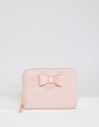 Ted Baker Bow Zip Purse - Pink
