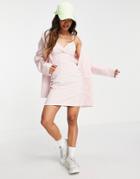 Heartbreak Cami Strap Mini Dress In Pink Gingham - Part Of A Set