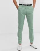 Asos Design Skinny Smart Pants In Mint Green