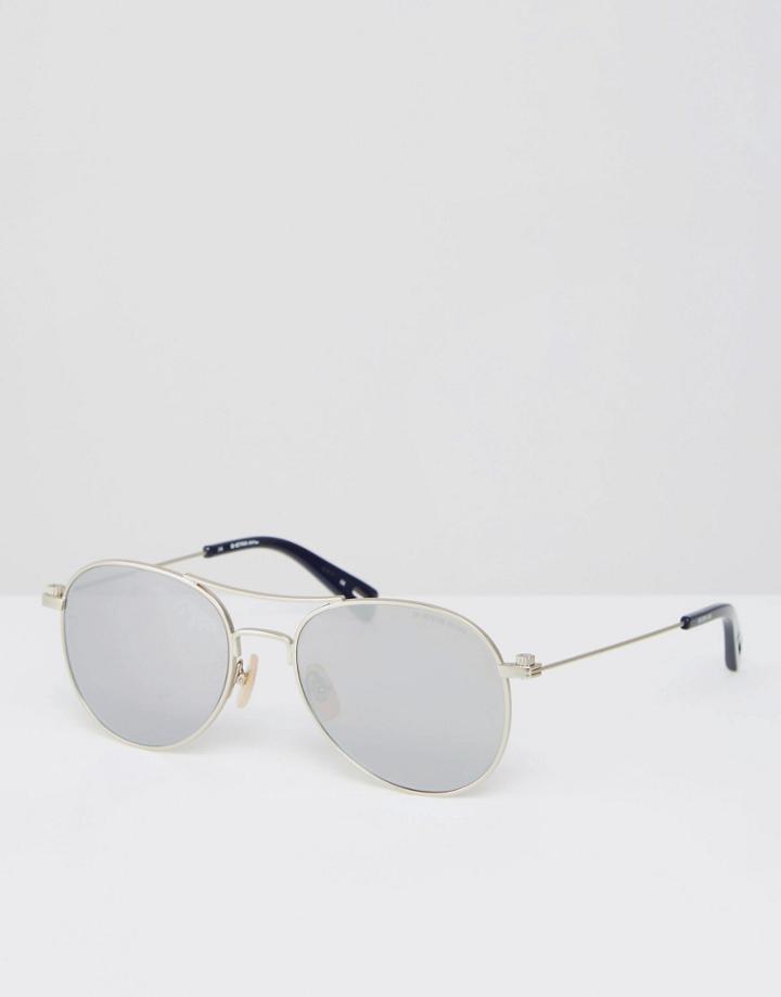 G-star Branco Aviator Sunglasses In Silver - Silver