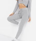 Missguided Petite Coordinating Branded Sweatpants In Gray-grey