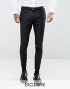 Noak Super Skinny Suit Pant In Black - Black